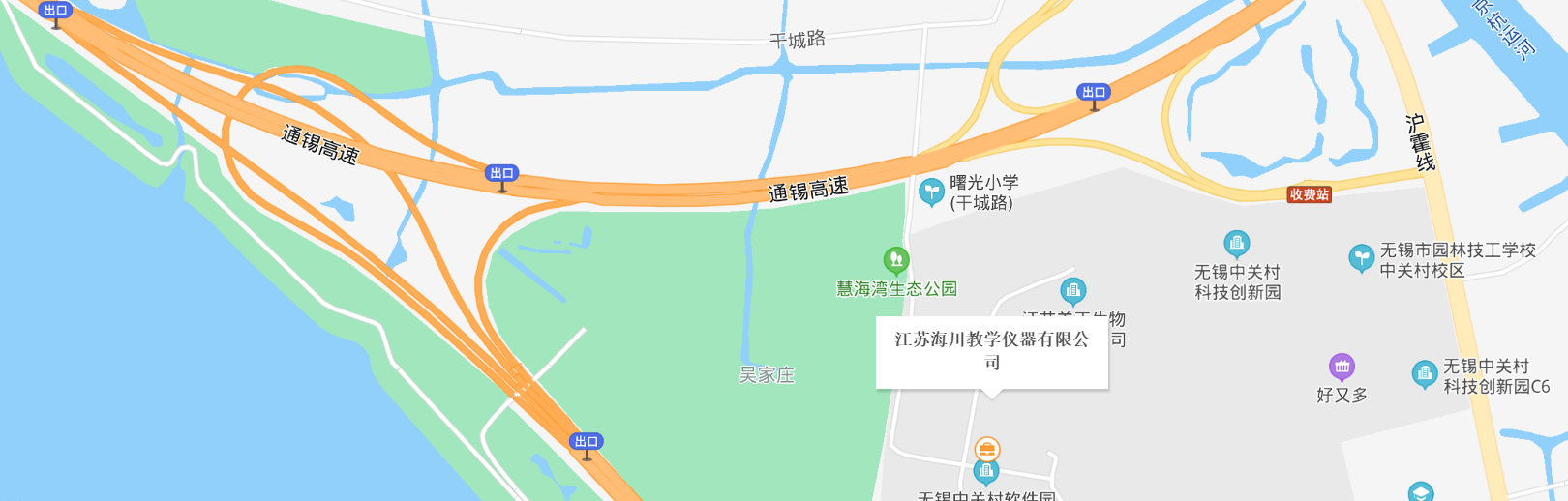 江苏海川教学仪器有限公司 地图